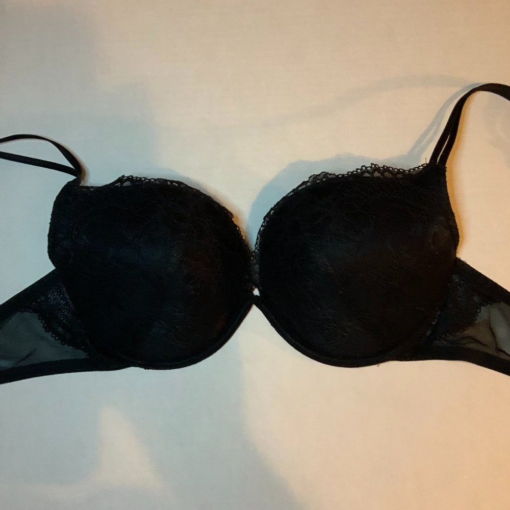La SENZA Black Lace Padded Underwire Bra